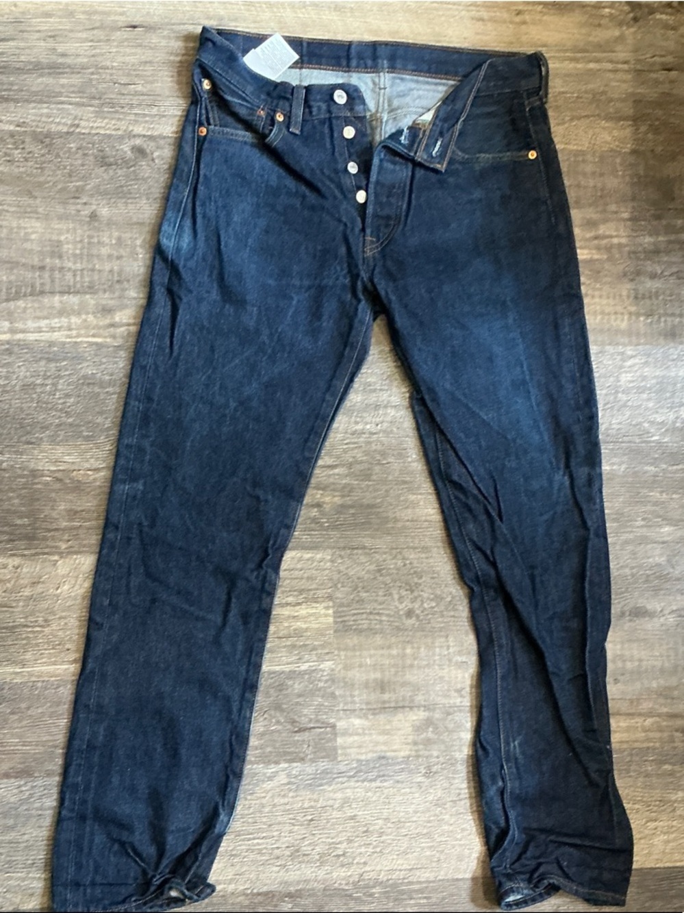 Men's Straight Indigo Denim Jeans